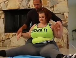 Curvy Busty BBW Sashaa Juggs Gets Worked Out and Fucked