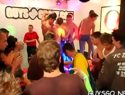 Tight booties get stretched to the max at a mad homosexual orgy