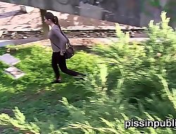 Desperate girls must belong together in public park but acquire caught on camera
