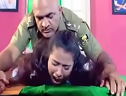 Army functionary is forcing a lady to hard sex there his cabinet