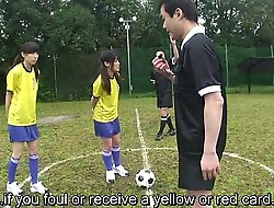 Subtitled ENF CMNF Japanese nudist soccer inculcation recreation HD