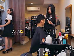 ModelMedia Asia-Barber Shop Bold Sex-Ai Qiu-MDWP-0004-Best Original Asia Porn Integument