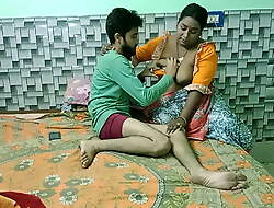 Desi landlord’s son shagging with sexy servant Bhabhi! Desi sexy sex