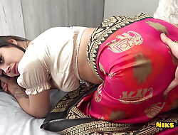 Big Boobs Indian MILF disrobes her Saree tells step Brother to Make the beast with two backs her