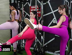 BFFS Don't Pay be proper of Gym Memberships feat. Brookie Blair, Serena Hill & Ariana Starr - TeamSkeet