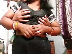Pollute Ruchika in Black Blouse sucking increased by screwing with their way swain